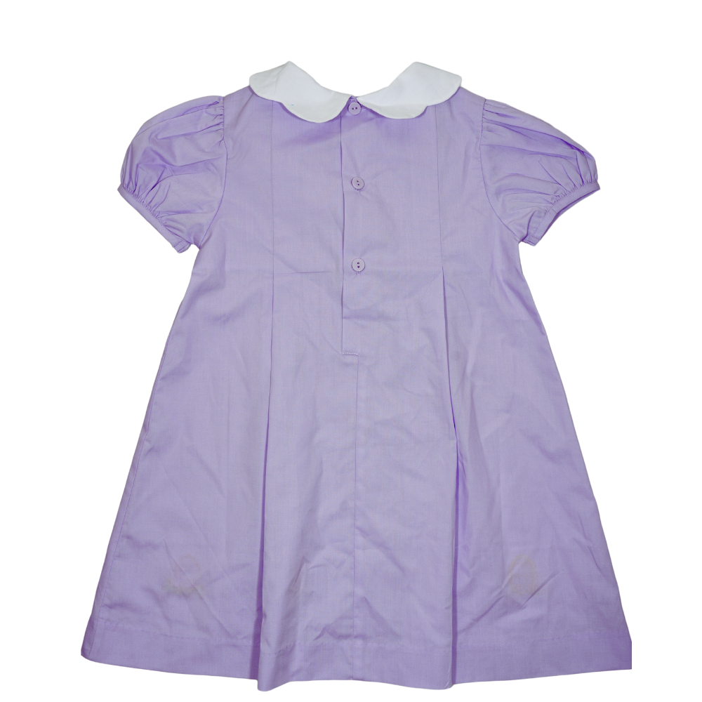 Purple Bunny Hand Embroidered Midi Dress