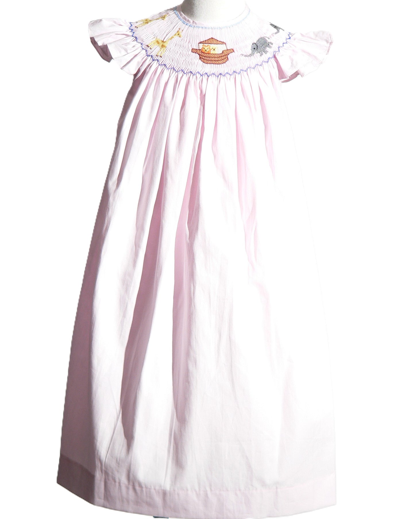 Pink NOAH Smocked Angel Wing Sleeve Dress