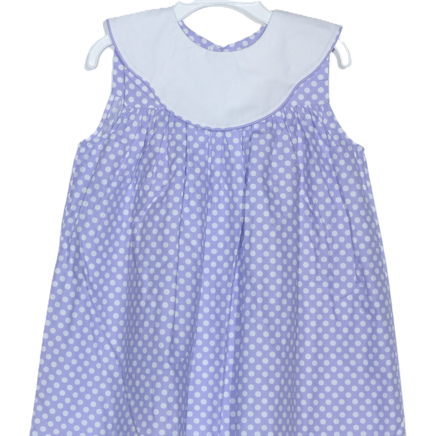 Purple Monogramable Dress with White Collar