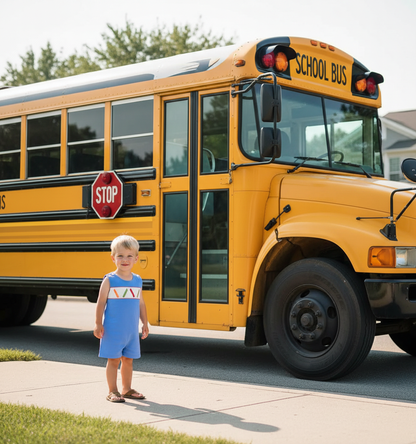 Blue Boy Jon Jon featuring CRAYONS Smocked
