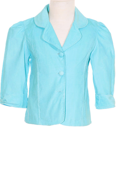 Blue Corduroy Single Breasted Jacket