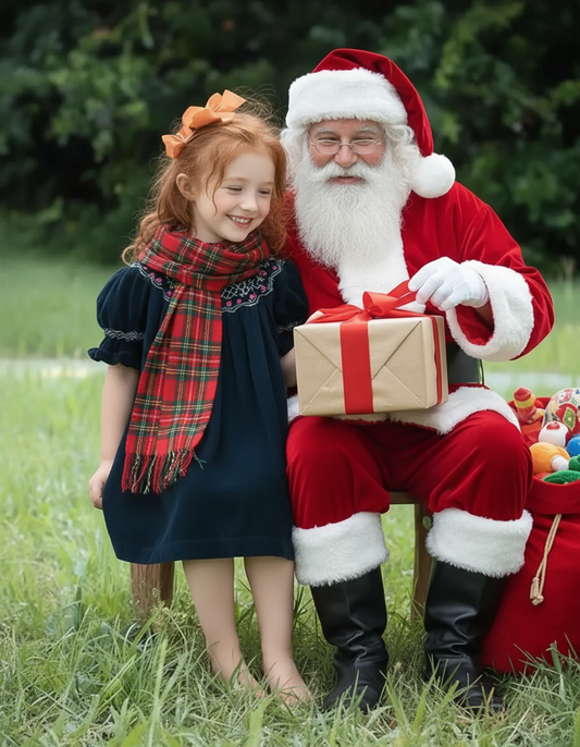 Green Corduroy Smocked with Roses Short Sleeve Bishop Dress