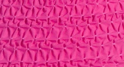 Fuchsia Geometric Smocked Sleeveless Top and Smocked Pants