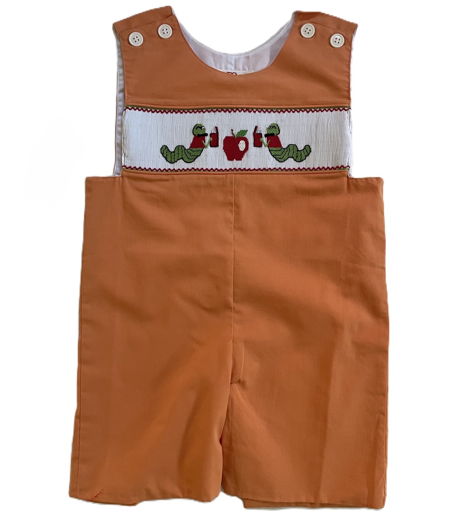 Orange  Boy Jon Jon featuring BOOKWORM Smocked