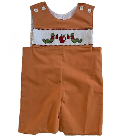 Orange  Boy Jon Jon featuring BOOKWORM Smocked